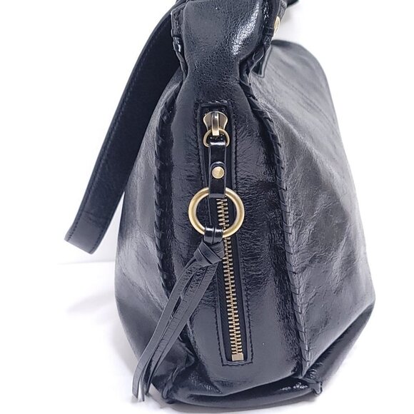 Hobo bianka leather shoulder bag black - Picture 4 of 12